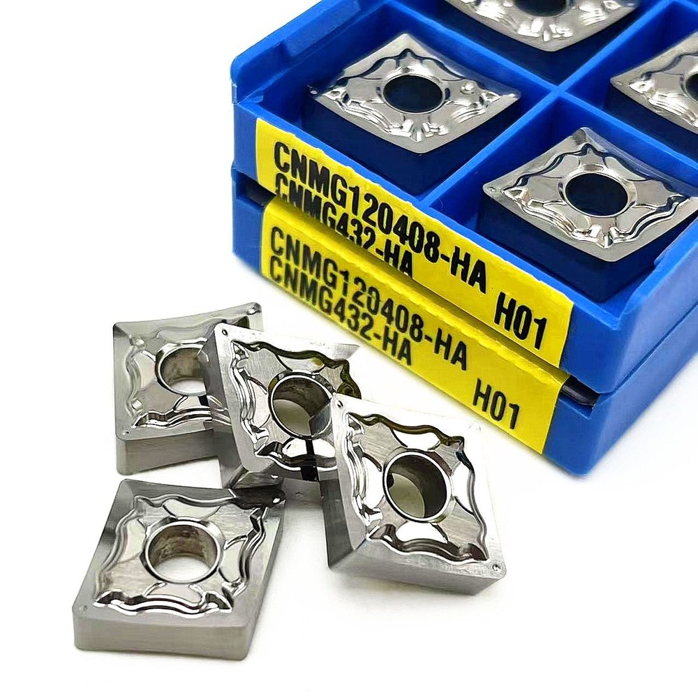 Carbide Inserts Aluminum Lathe Cutting External Turning Tools CNMG120408 HA H01