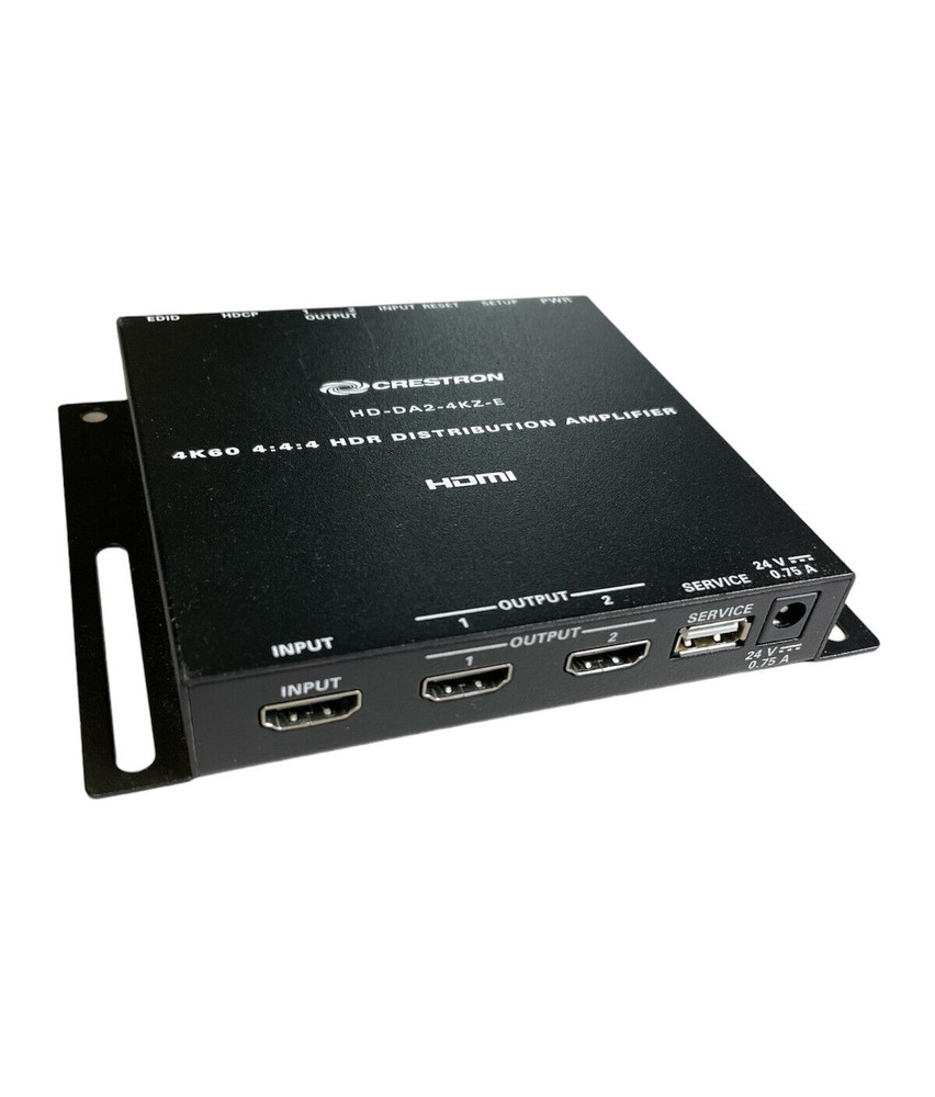 Crestron HD-DA2-4KZ-E 4K60 4:4:4 HDR Distribution Amplifier