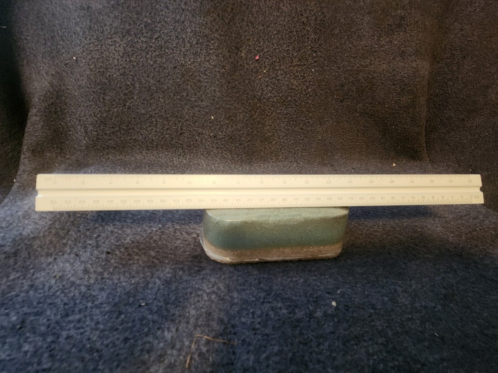 Vintage ALVIN No.111 U. S. ST'D Triangular Engineering Scale Ruler (1) Hardwood