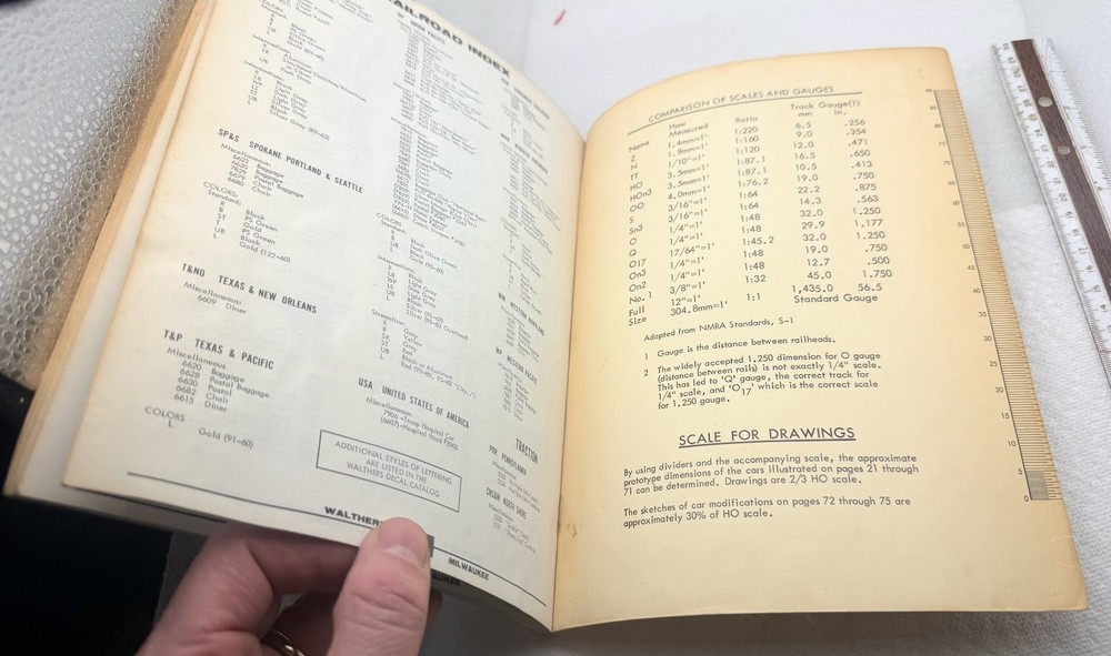 Walthers Passenger Car Plans Revised Second Edition 1973 AS SHOWN