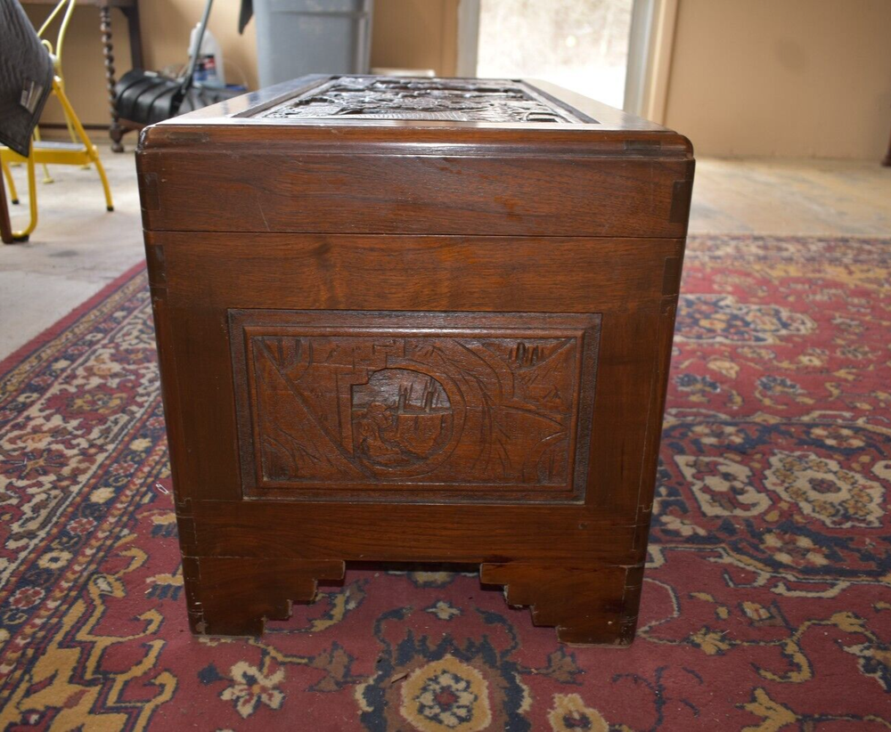 Vintage Asian Style Blanket Chest