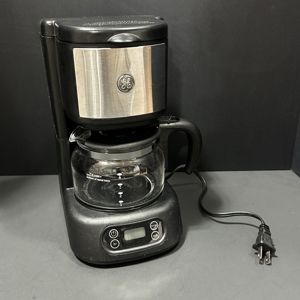 GE Savor 5-Cup Digital Programmable Coffee Maker Black Model 898677 Tested Works