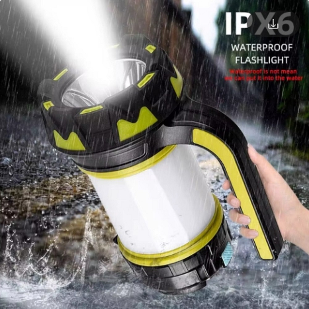 Multifunctional LED Camping Flashlight USB Rechargeable Waterproof Searchlight