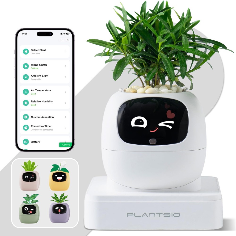 Smart Planter with App Control, Self-Watering AI Plant Pot with LCD Display, ...