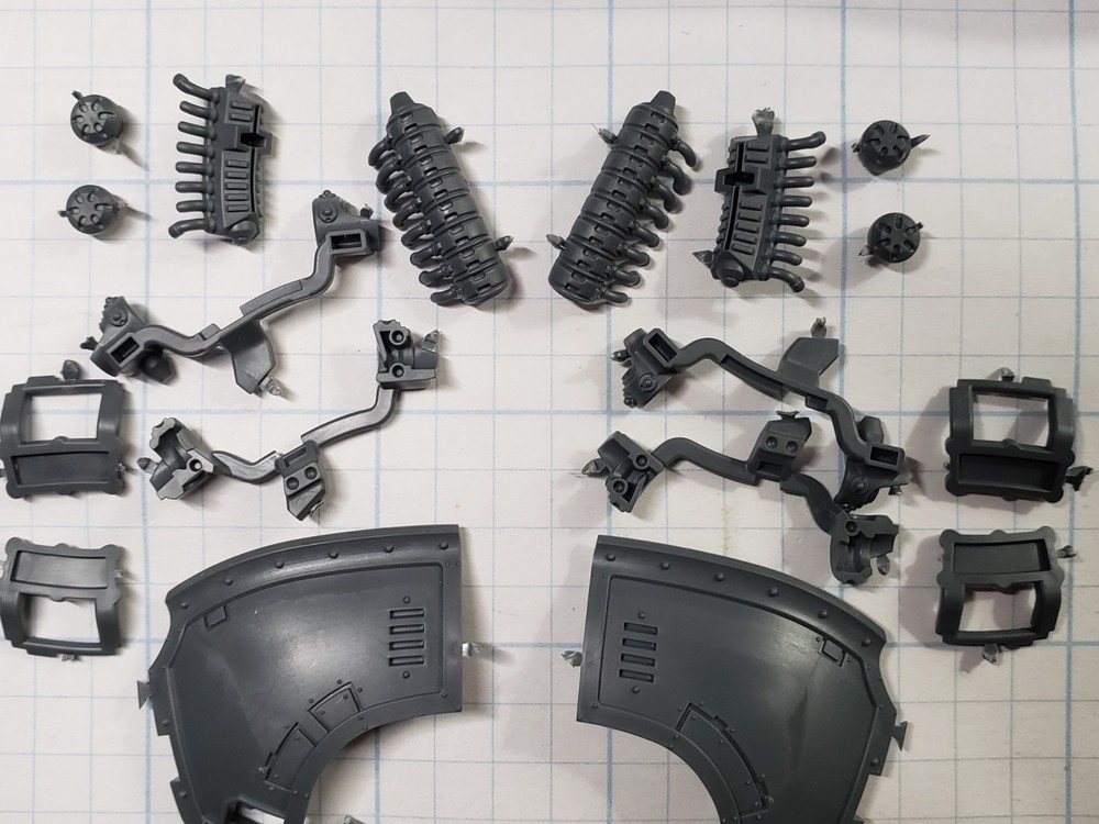 30K Space Marine Bits Saturnine Dreadnought Shield Generator Pauldrons B36