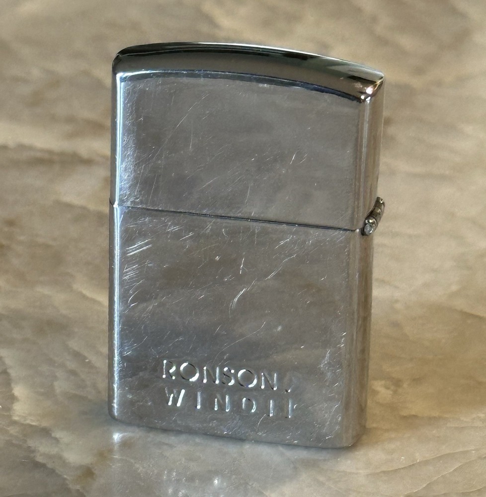 Ronson Wind II Shiny  Chrome Windproof Lighter Sparks Nice