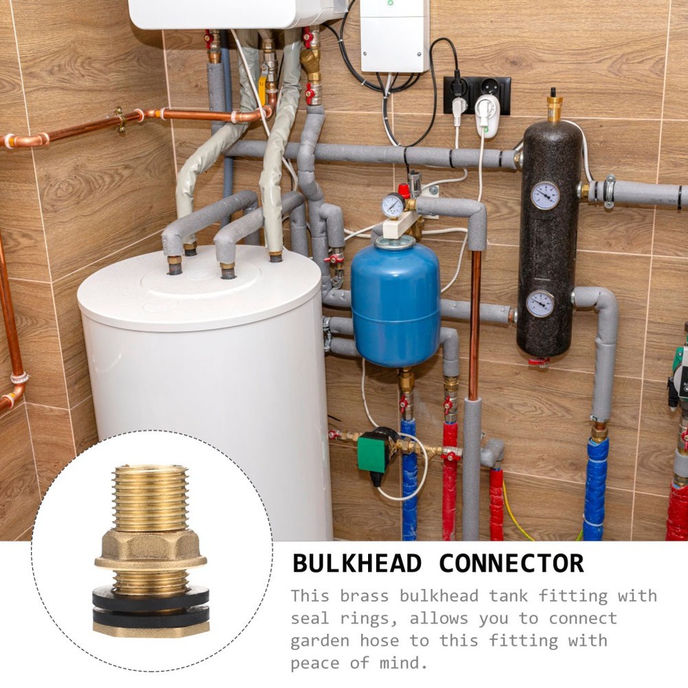 2pcs Bulkhead Fitting Tank Adapter Tank Connector