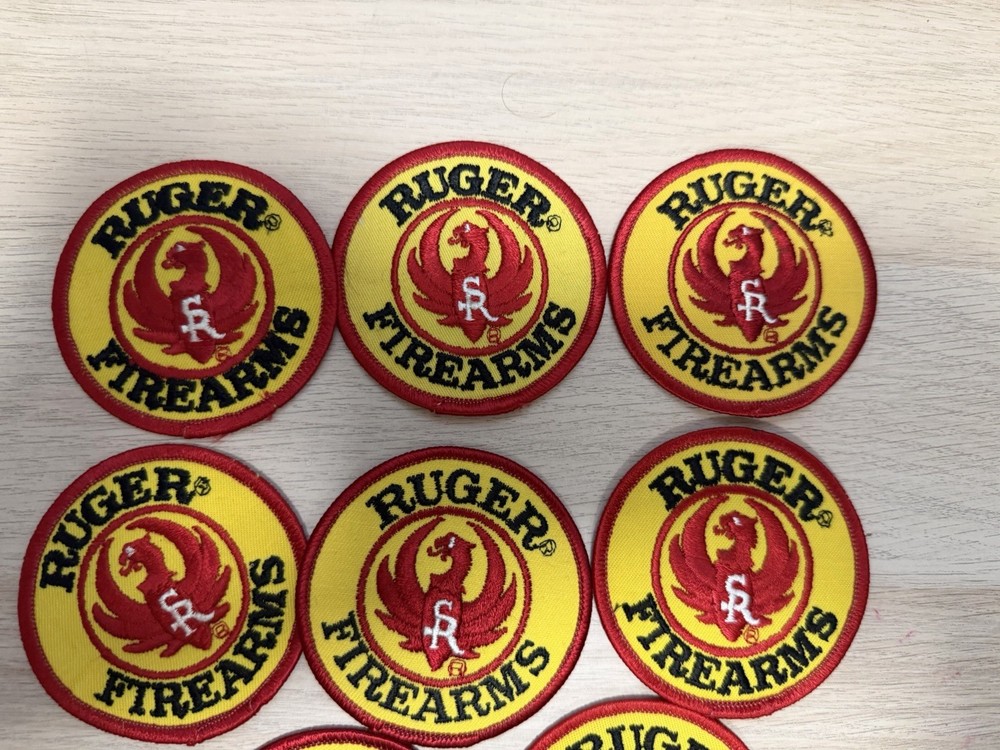 8 Vintage Ruger Firearms 3" Patches - Unused