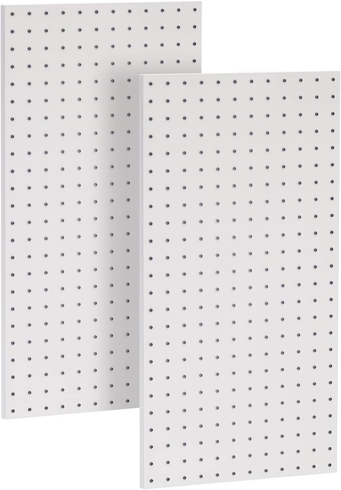 2 Pcs Metal Pegboard Wall Panels Peg Boards Garage Tool Storage