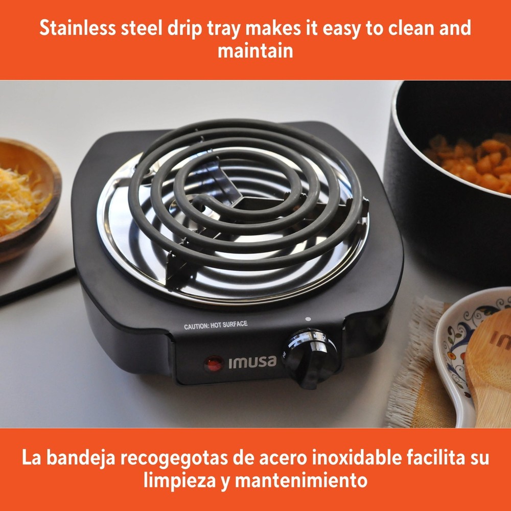 Single Electric Burner, Black
