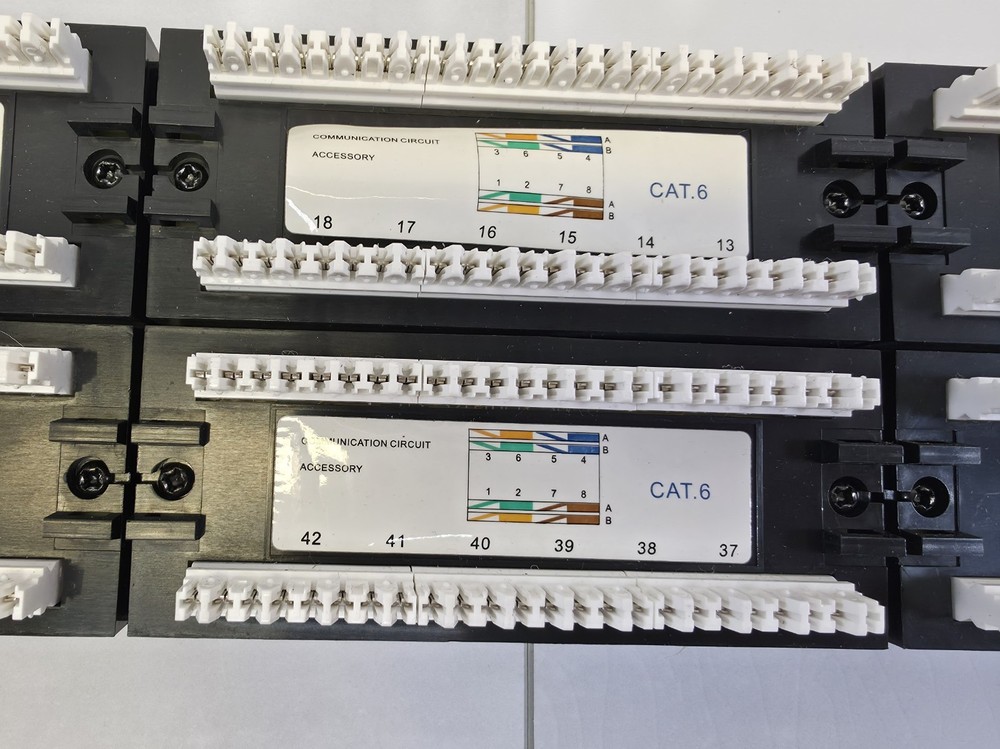 Monoprice 48-Port Cat6 110 Type 1U Rack Patch Panel