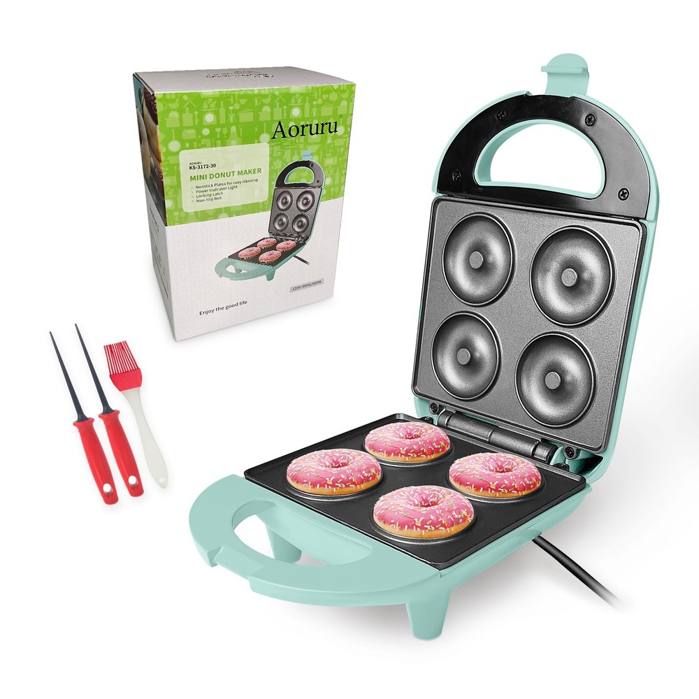 Mini Donut Maker for Make 4 Doughnuts
