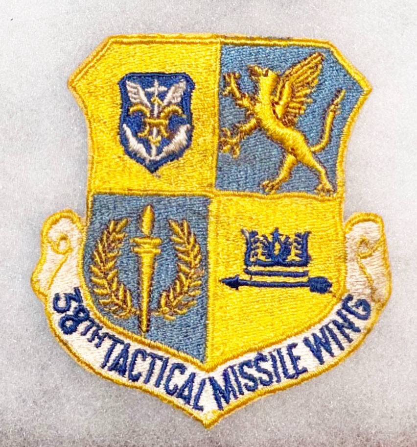 1960's USAF 38th Tactical Missile Wing Squadron Patch