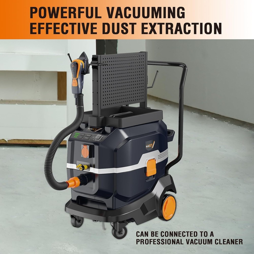 MAXXT 350W Mouse Sander, Low Vibration, Advanced Dust Collection for Woodworking