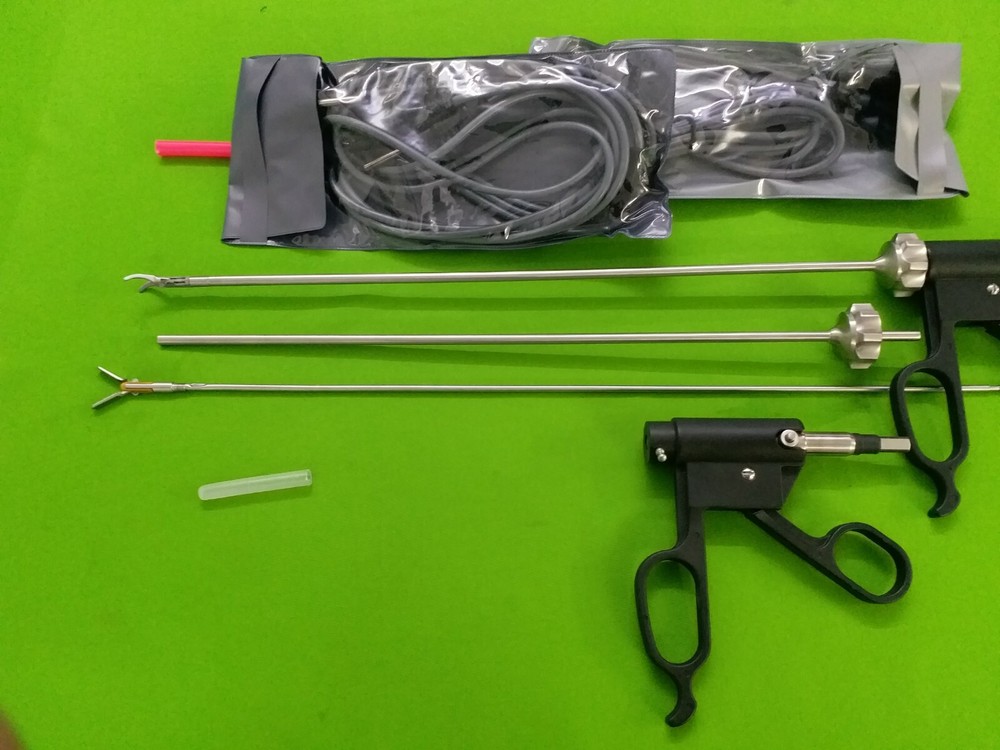 2PC New Bissinger Bipolar Forceps 5mmx330mm with Cable Laparoscopic Instruments