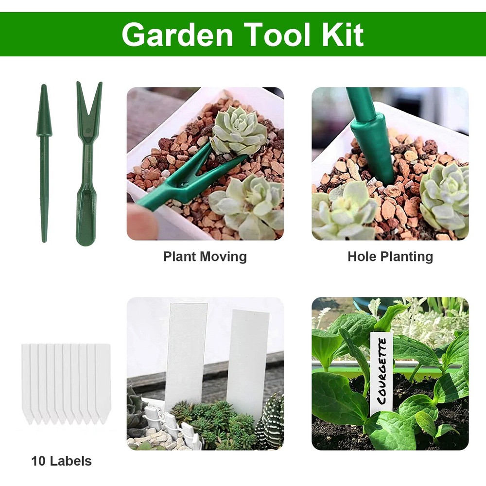 5 Pack Seed Starter Kit with Light, Seedling Starter Trays w/ Timing Controller