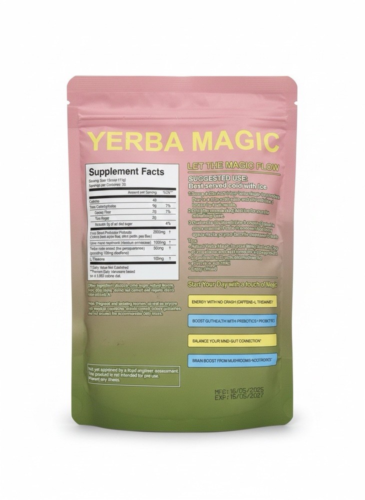 Yerba Mate Drink Mix 2PACK Bundle – Strawberry Matcha + Peach & Mango Infusion