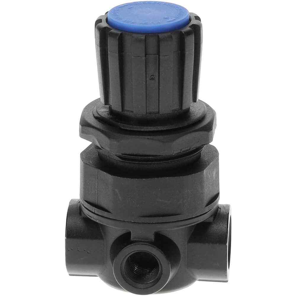 PRO-SOURCE Mini Compressed Air Regulator: 1/4" NPT, 170 Max psi, 53 CFM