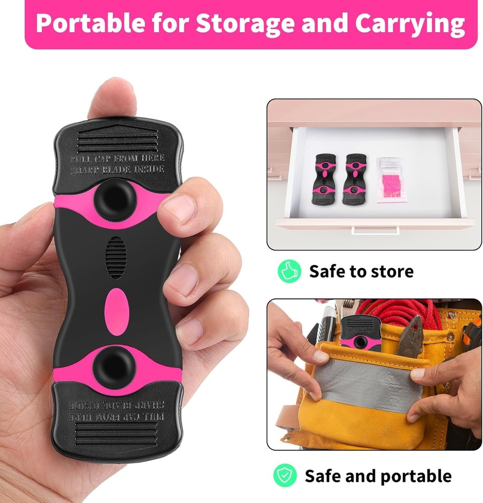 Razor Blade Scraper Tool Kit - Razor Scraper & 20 Pcs Extra Blades for Window