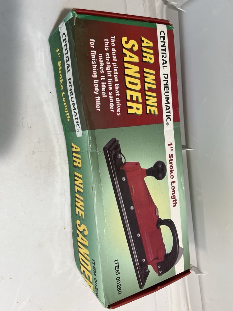 Central Pneumatic Inline Sander Straight Motion Air Sander Working Model 280