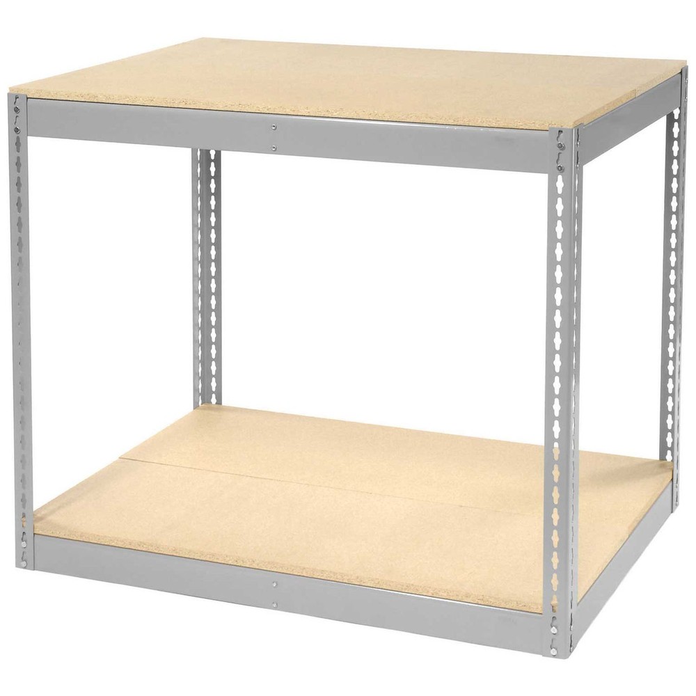 Record Storage Rack Without Boxes 42"W x 30"D x 36"H Gray
