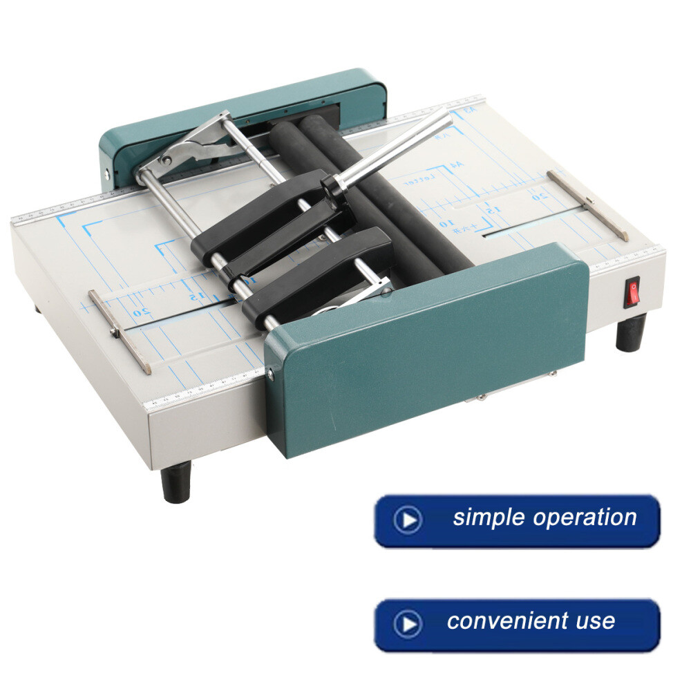 Automatic Booklet Maker Electric Binding Folding Machine Book Folding Machine US