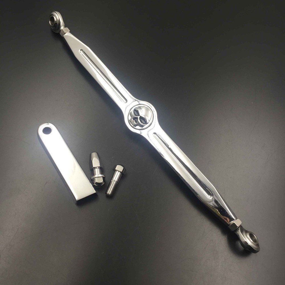 Chrome Skull Shift Linkage For Harley Davidson Softail Road King Electra Glide