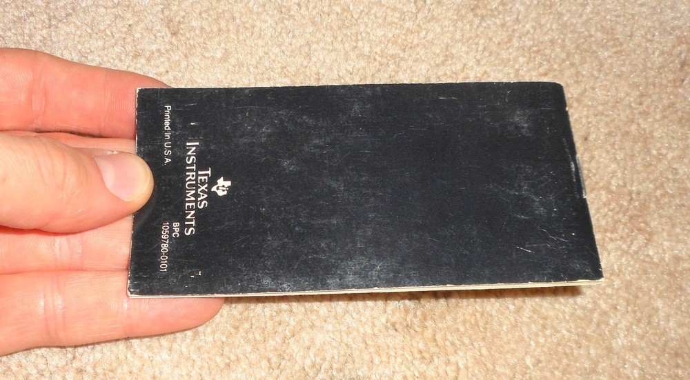 VINTAGE TEXAS INSTRUMENTS TI TI-60 QUICK REFERENCE GUIDE CALCULATOR BOOKLET