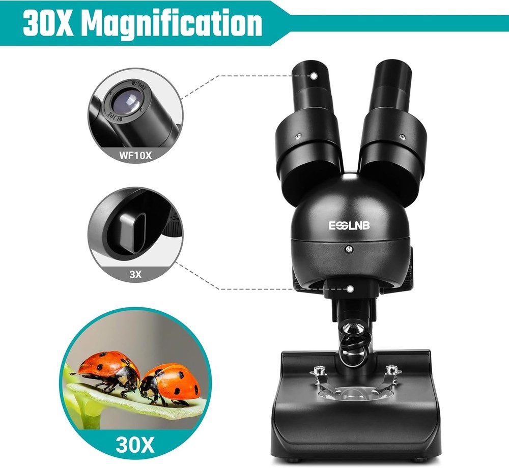 Mounted Binocular Stereo Microscope, Microscopes, Portable Biological Microscope