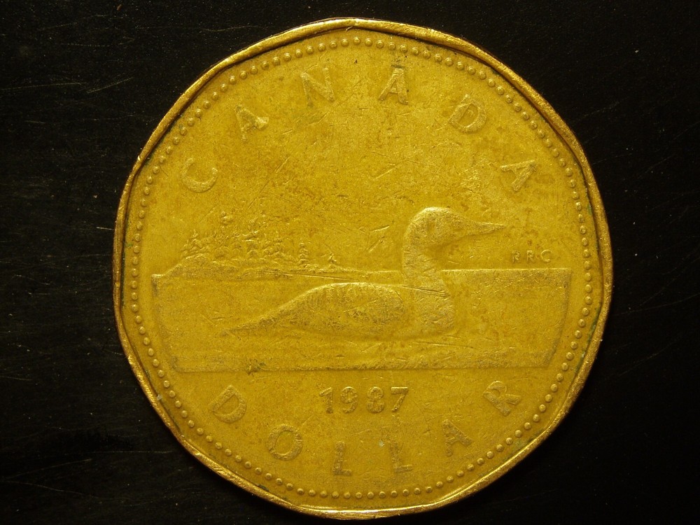 CANADA 1987  ONE  DOLLAR COIN #2