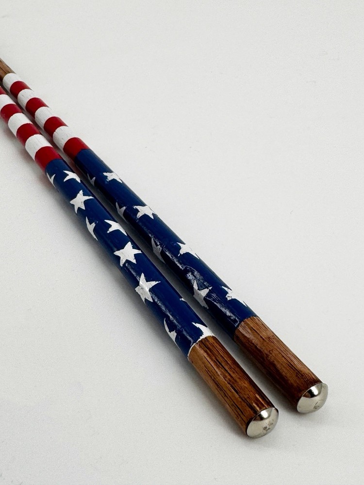Golf Hickory Alignment Sticks USA Red White Blue
