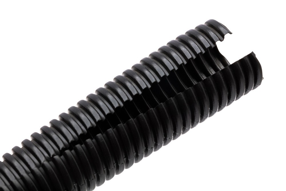 WHD-410 Split Loom Cable Organizer from Hosa Black Plastic 1"x10' Studio & Stage
