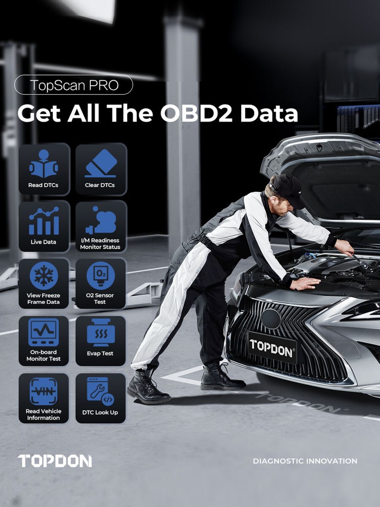 2024 TOPDON PRO Car Key Programmer Pin Code Reader All Key Lost Programming Tool