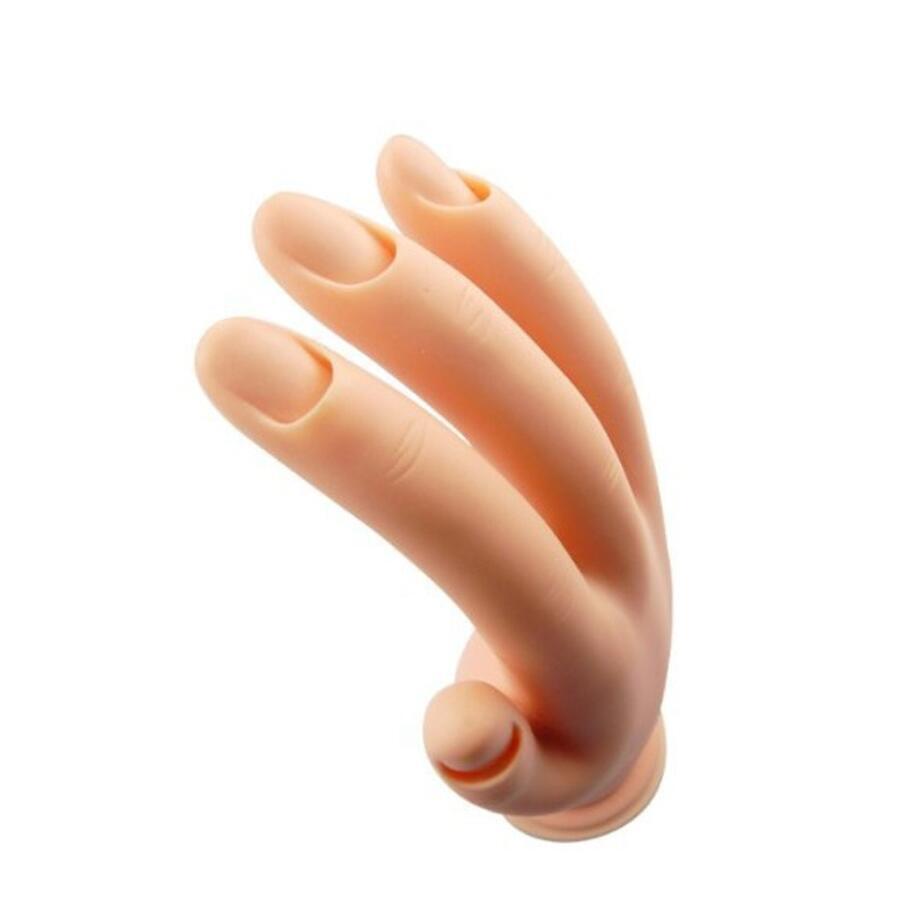 Pro Practice Nail Art Hand Soft Training Display Model Hands Flexible Silicone
