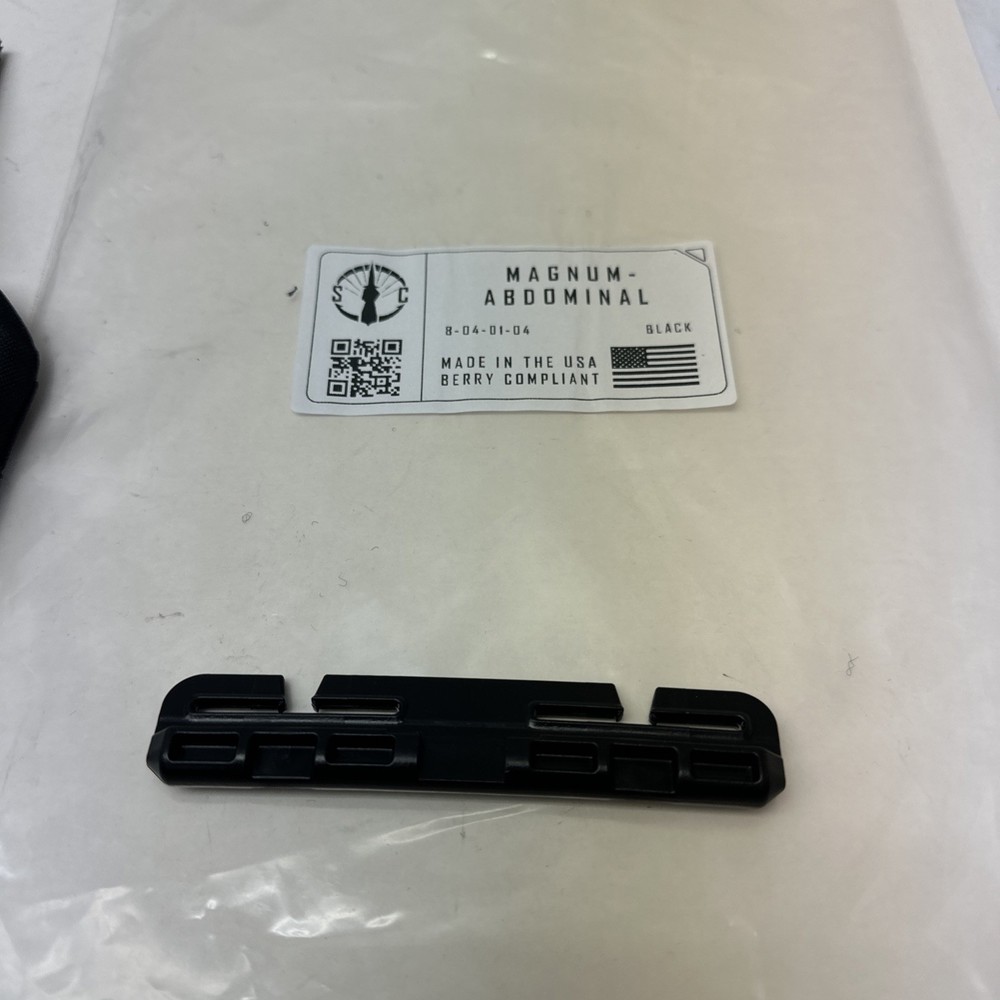 Shaw Concepts Magnum IIIA Armor Panel Black Abdominal Coverage