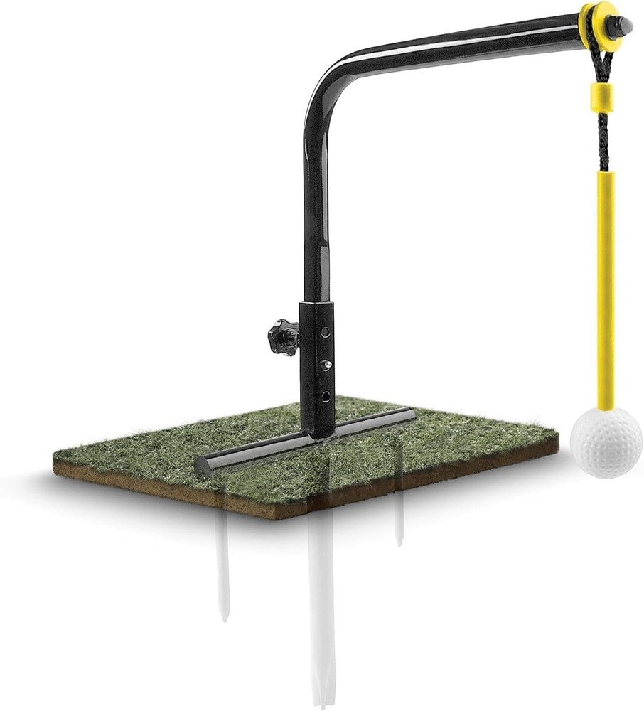 Pure Path Golf Swing Trainer - Instant Feedback & Correction in Yellow, Large