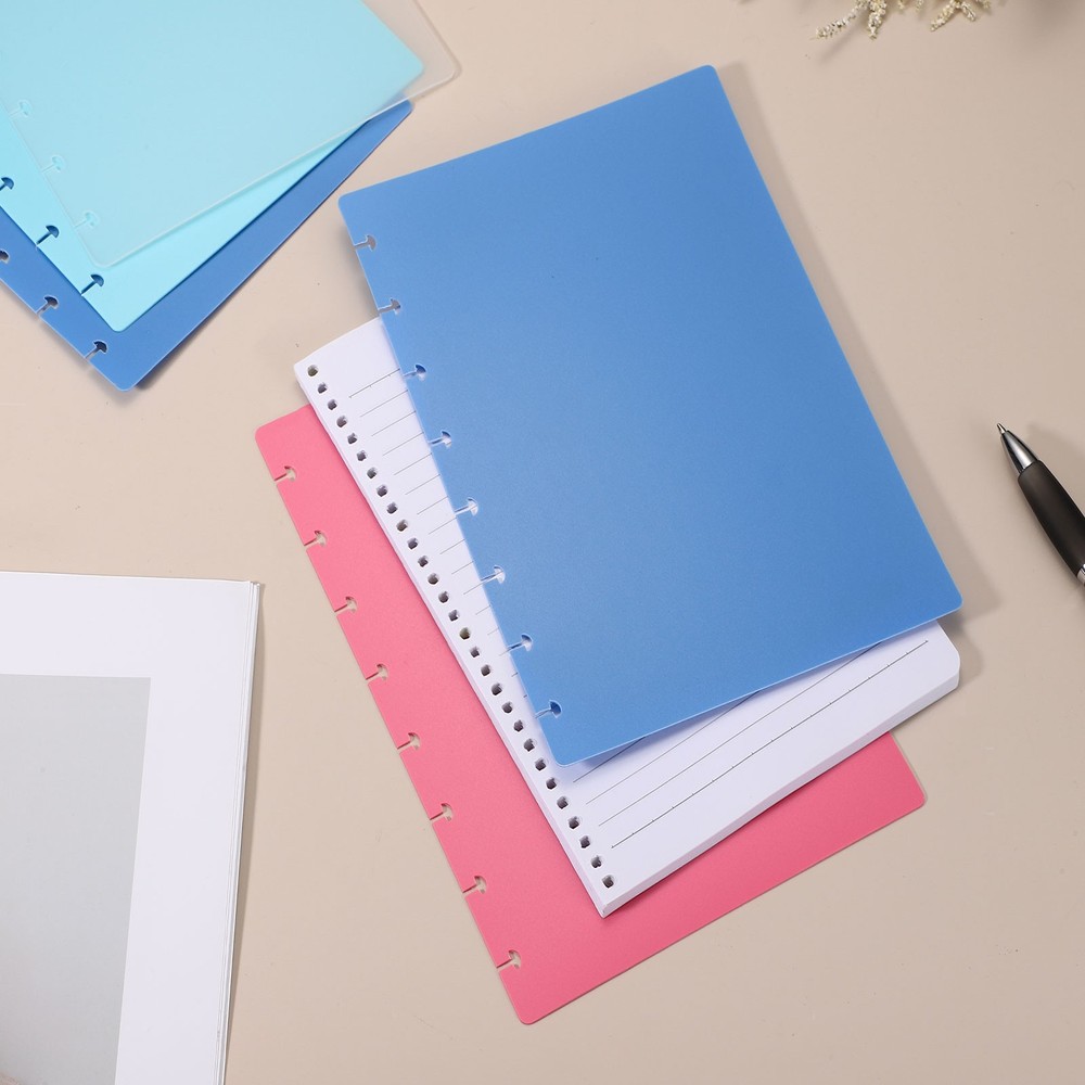 1 Set 10 x 7.1" B5 Discbound Notebook Cover, Blue/Green