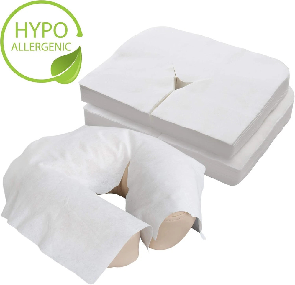 Earthlite Flat Disposable Massage Table Headrest Cover Face Cradle - Soft