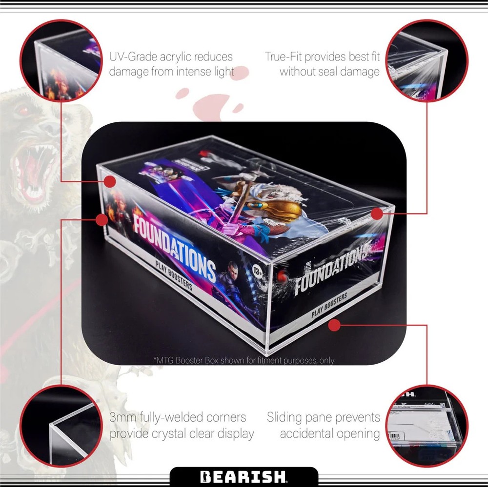 Bearish Acrylic Case - Pokemon Booster Display