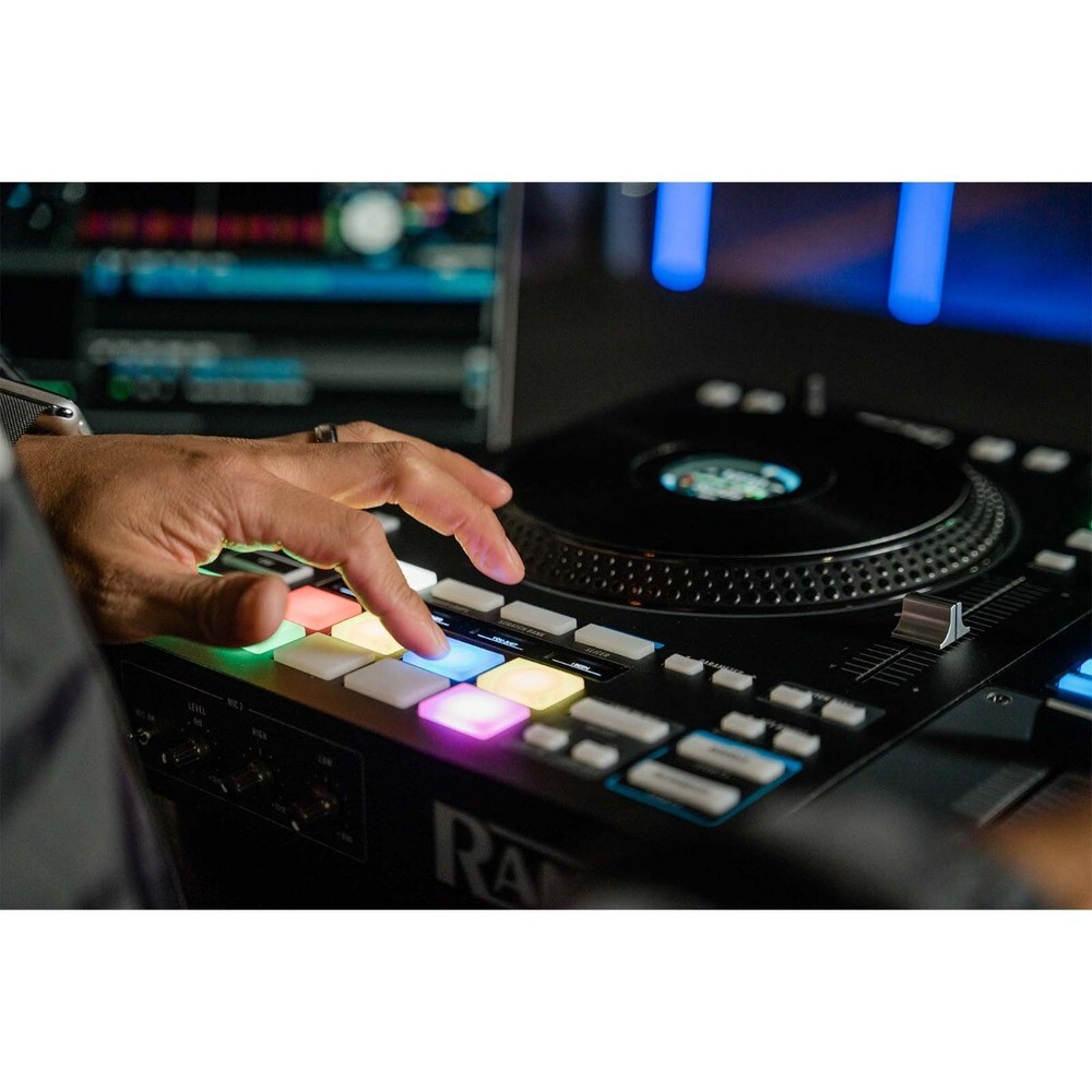 Rane FOUR Advanced 4 Channel Mixer Stems Serato DJ Controller w Black Case