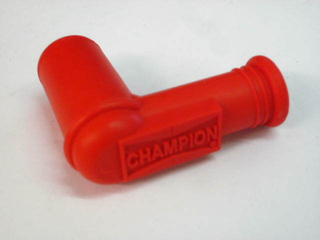 Champion Spark plug cap 5K 5000 ohm resistive red boot electronic ignition