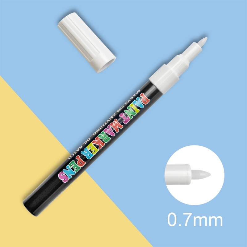 8pcs Empty Paint Marker Tube Smooth Flow Control for DIY Art Projects Tool