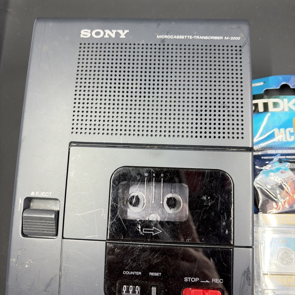 SONY M-2000 Microcassette Transcriber *NO Power Supply*
