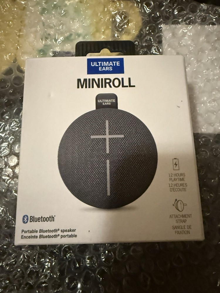 Ultimate Ears - MINIROLL Waterproof Bluetooth Speaker - Gentle Black
