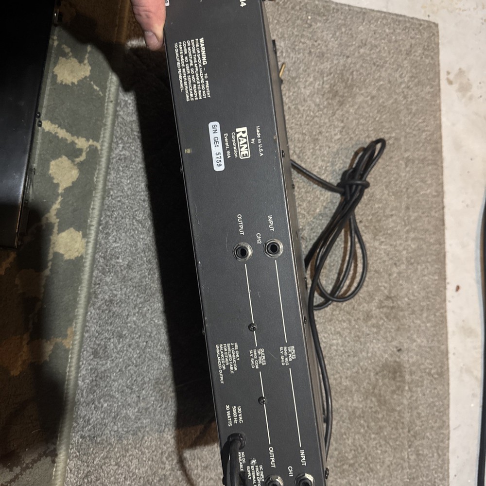 RANE GE14 2 CHANNEL 14 BAND GRAPHIC EQUALIZER