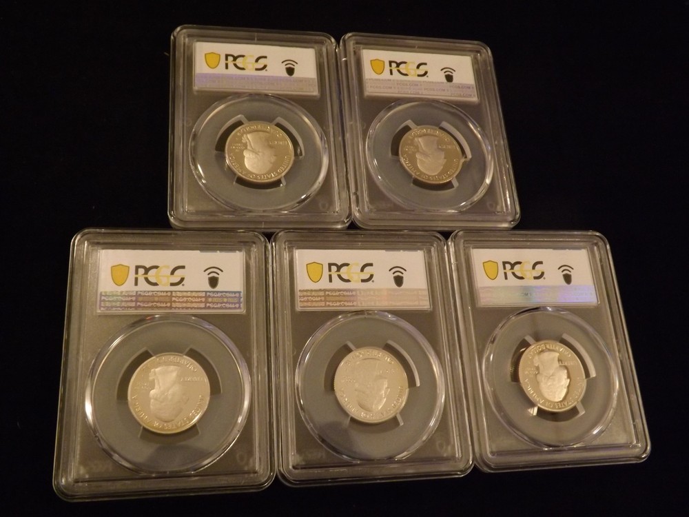 2013-S 25 C Quarters 5 Coin Set PCGS PR 70