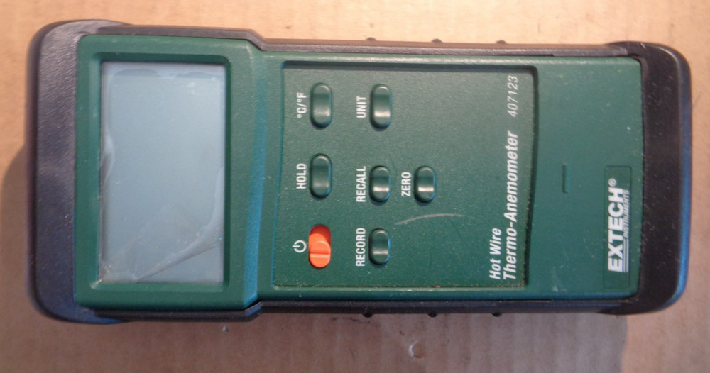 Extech Instruments Hot Wire Thermo-Anemometer Model 407123
