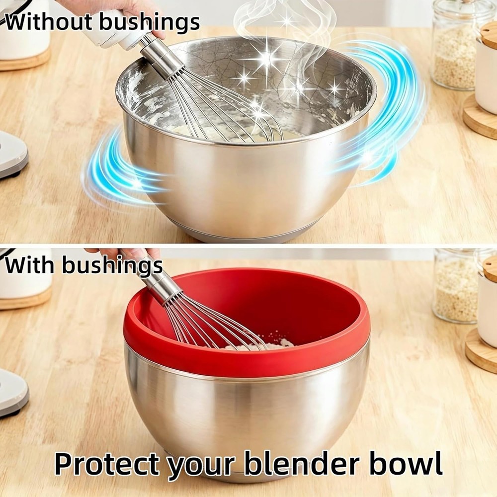 3 Pack Silicone Bowl Liners With Lids For Kitchenaid Mixer Silicone Bowl Insert