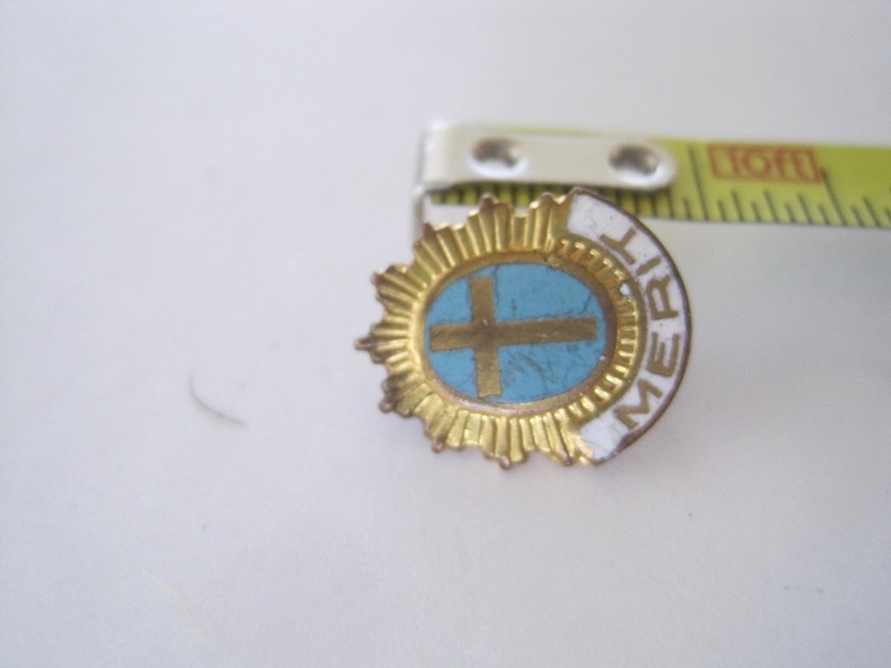 Merit Pin Catholic Vintage