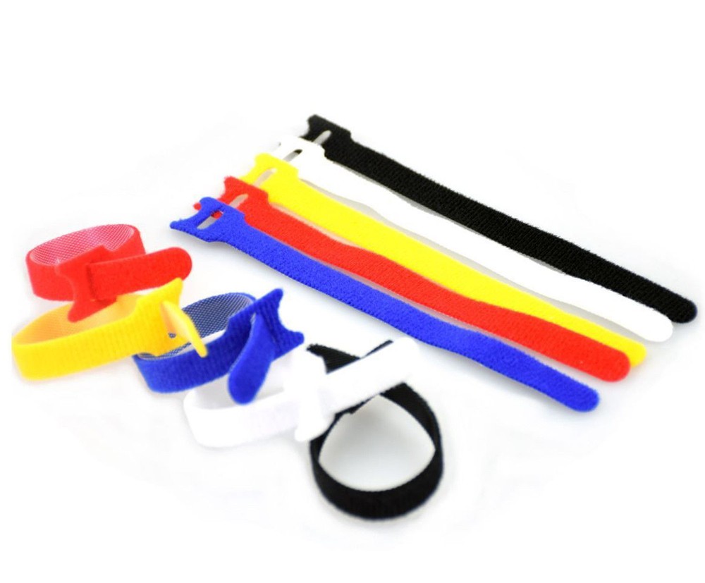 Adjustable Detachable Reusable Hook and Loop Cable Ties, Cable Neat Straps